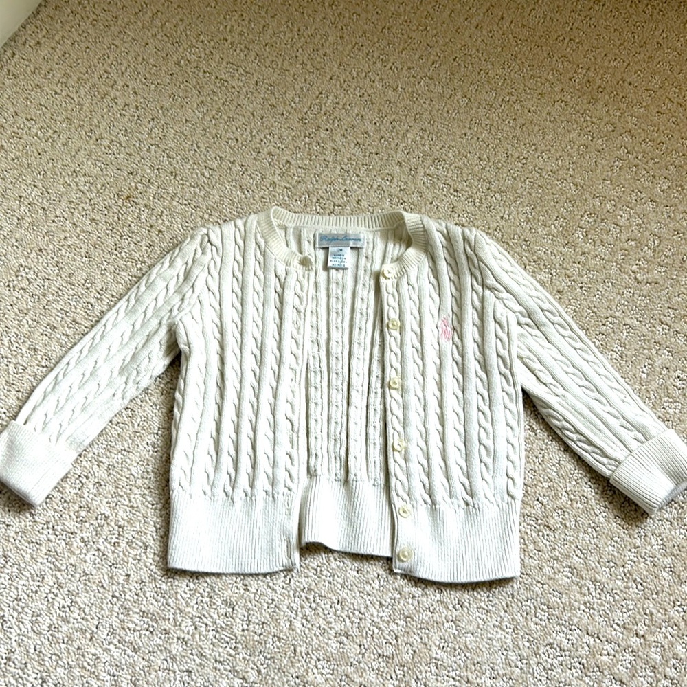 Ralph Lauren Baby girl Cable cardigan